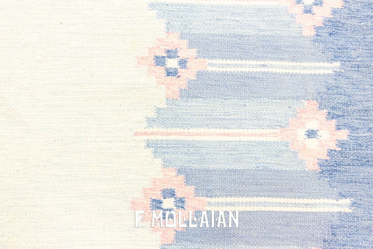 Rollakan Swedish Flat-weave Rug Pastel Color n°:436183